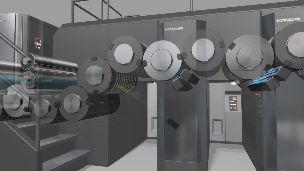 Komori's GLX40RP advance EX - The Most Efficient Two-Sided Press Available