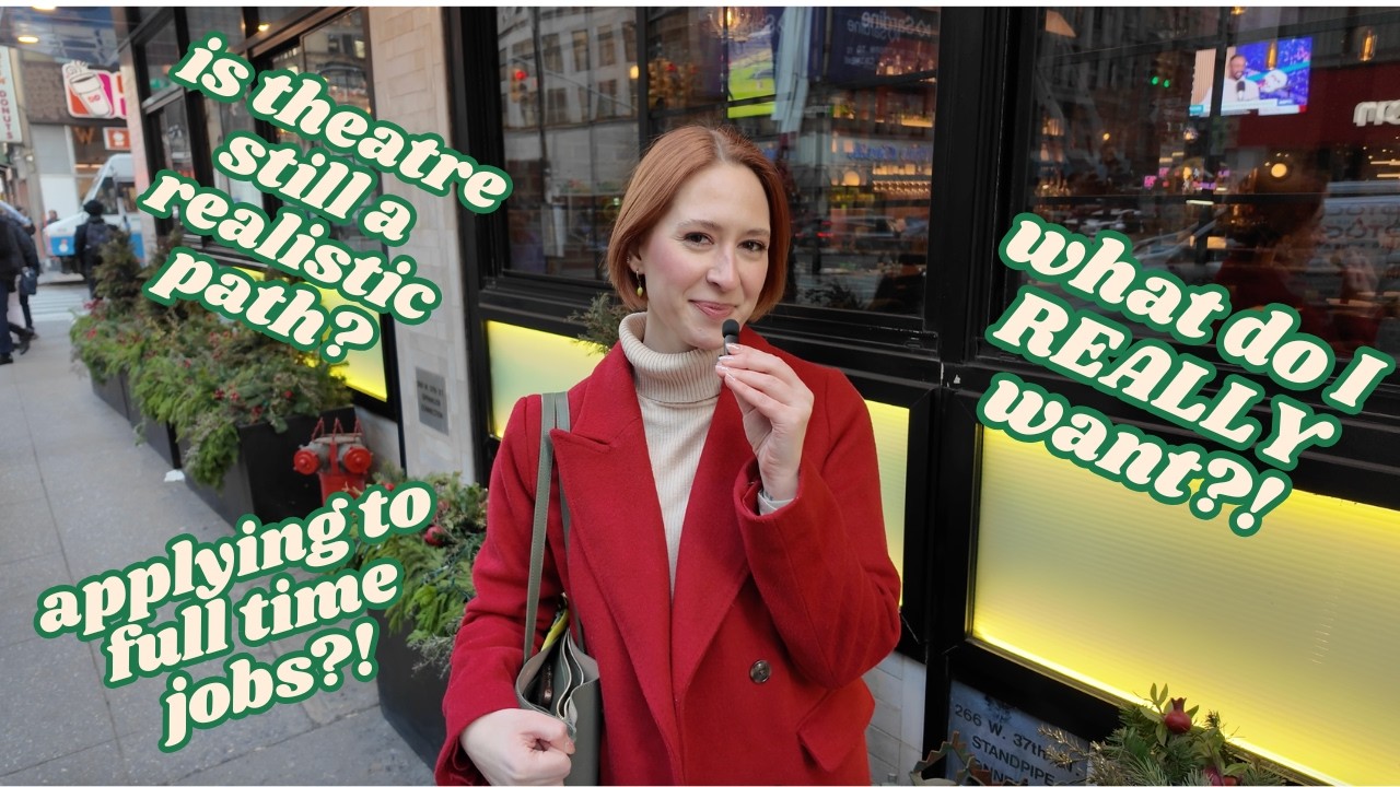 this is what it looks like for a theatre artist to have a quarter-life crisis :)