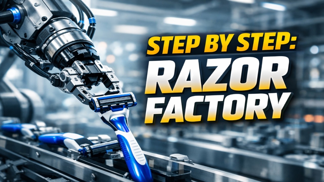 How Razor Blades Are Made & Sharpened | Extreme Precision Factory Process