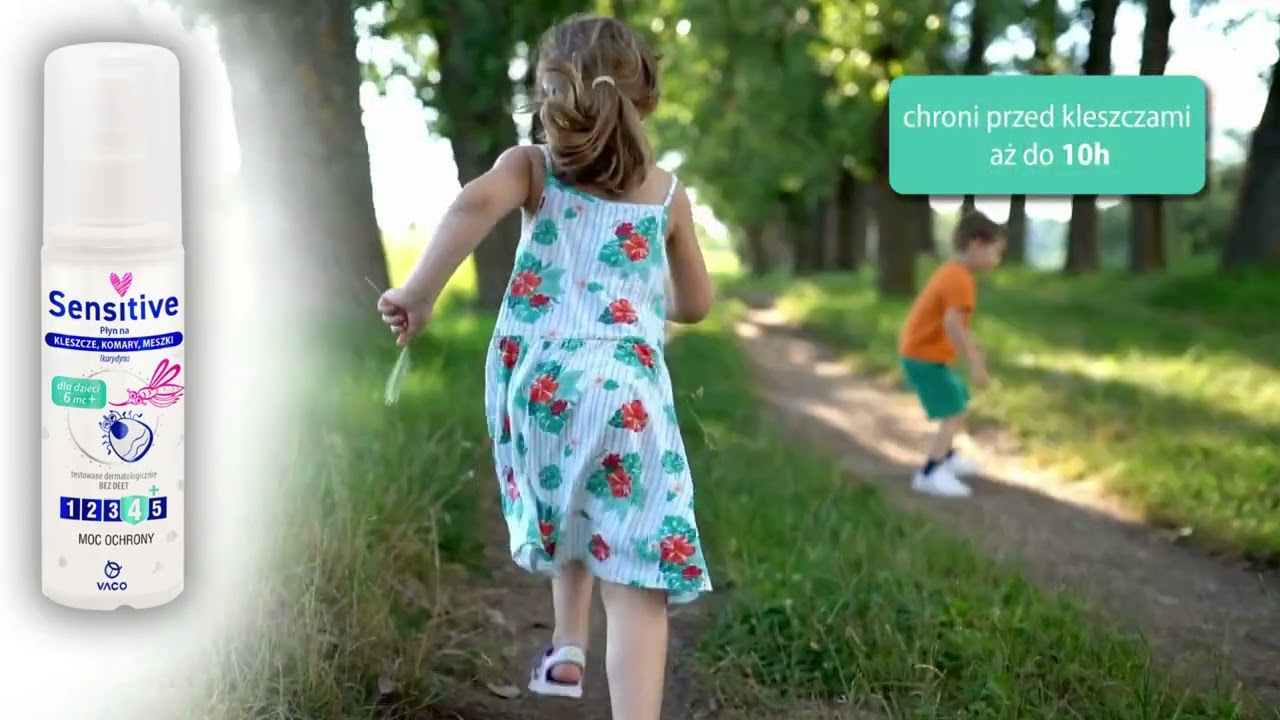 VACO Sensitive płyn na kleszcze i komary dla dzieci od 6. miesiąca życia