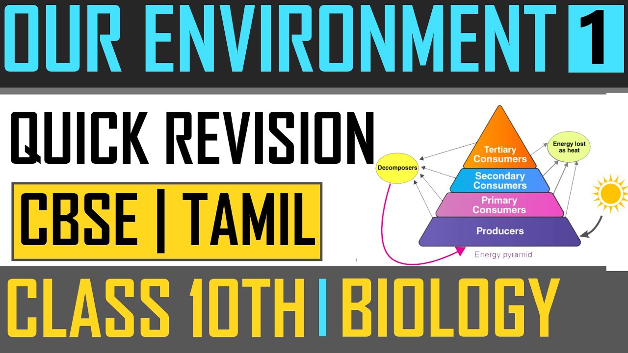 Class 10 CBSE Biology | Our Environment Part 1 | By Sharon Mam (Tamil)