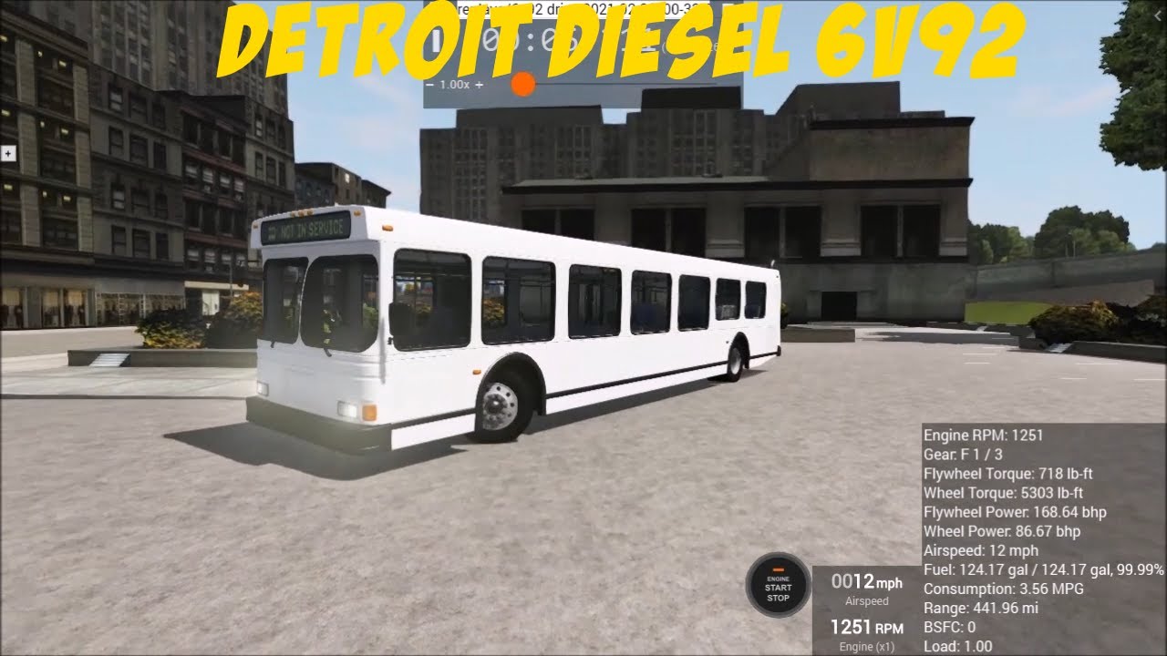 BeamNG Bus Mod 2/27/21: DETROIT DIESEL 6V92/ ALLISON V731 Engine + Jake Brake Sound