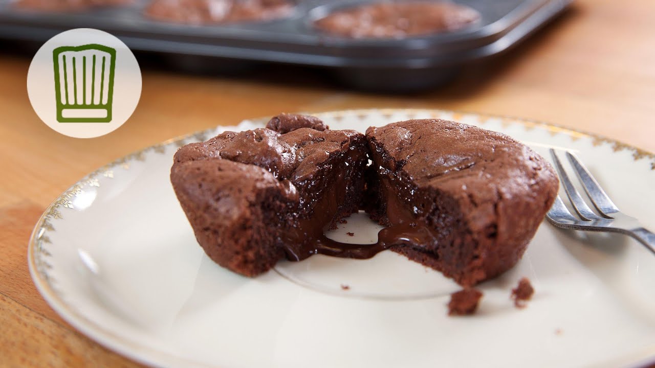 Schokoladenkuchen mit flüssigem Kern - Das Schokoladen-Highlight #chefkoch