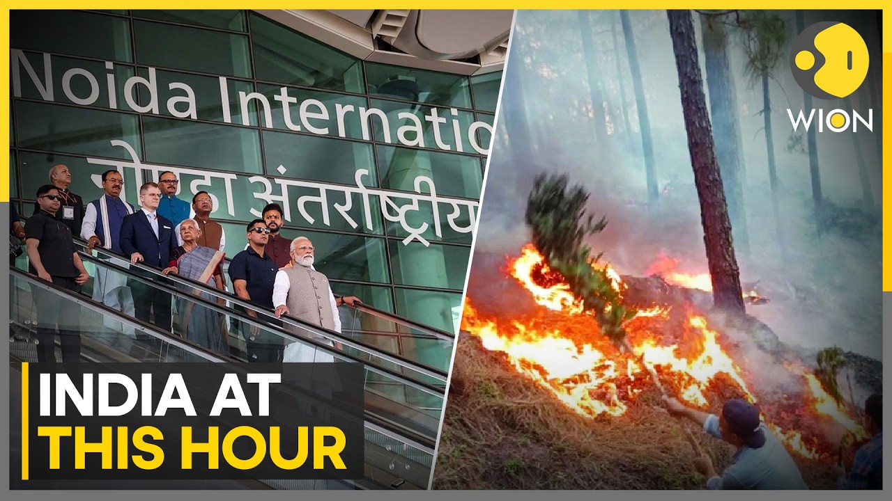 Noida Intl'l Airport Begins Commercial Ops | Massive Forest Fire Breaks Out In J&K | WION