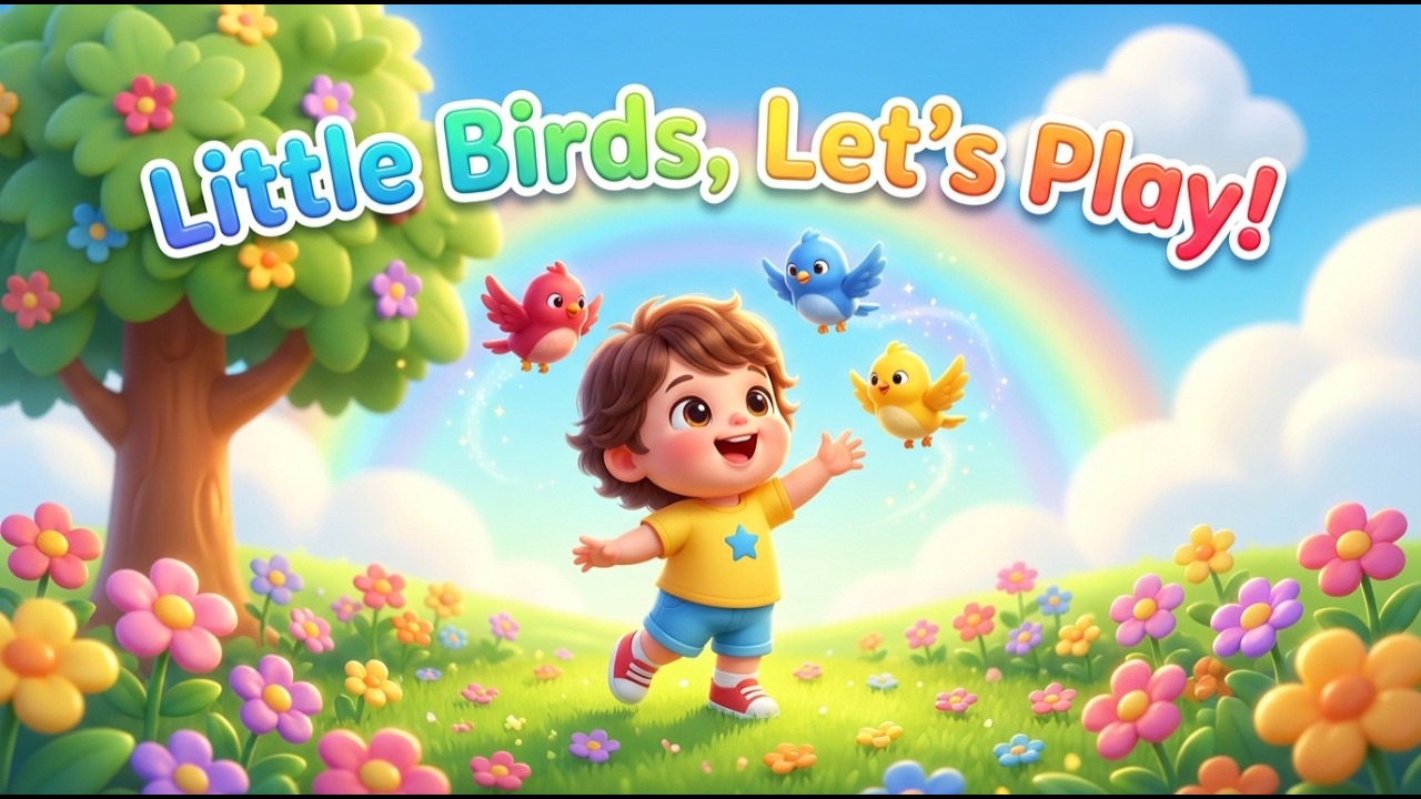 Little Birds, Let’s Play! | Kids Song | Fun Bird Cartoon Nursery Rhyme for Toddlers & Children