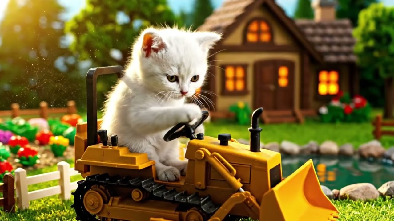 A World Beyond the Barn: A Kitten’s First Big Adventure with Mama Cat
