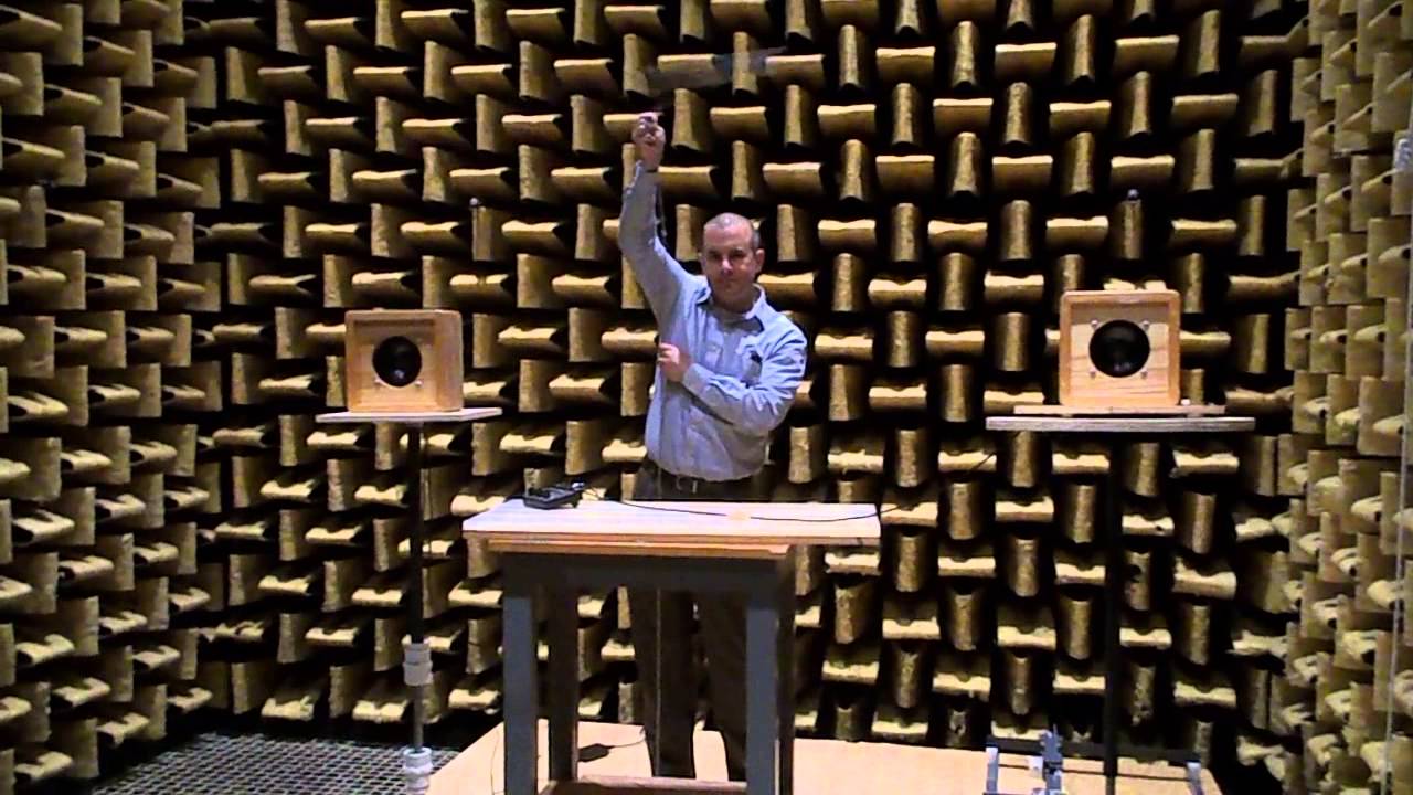 Doppler effect demonstration in the Anechoic Chamber, California State University, Sacramento