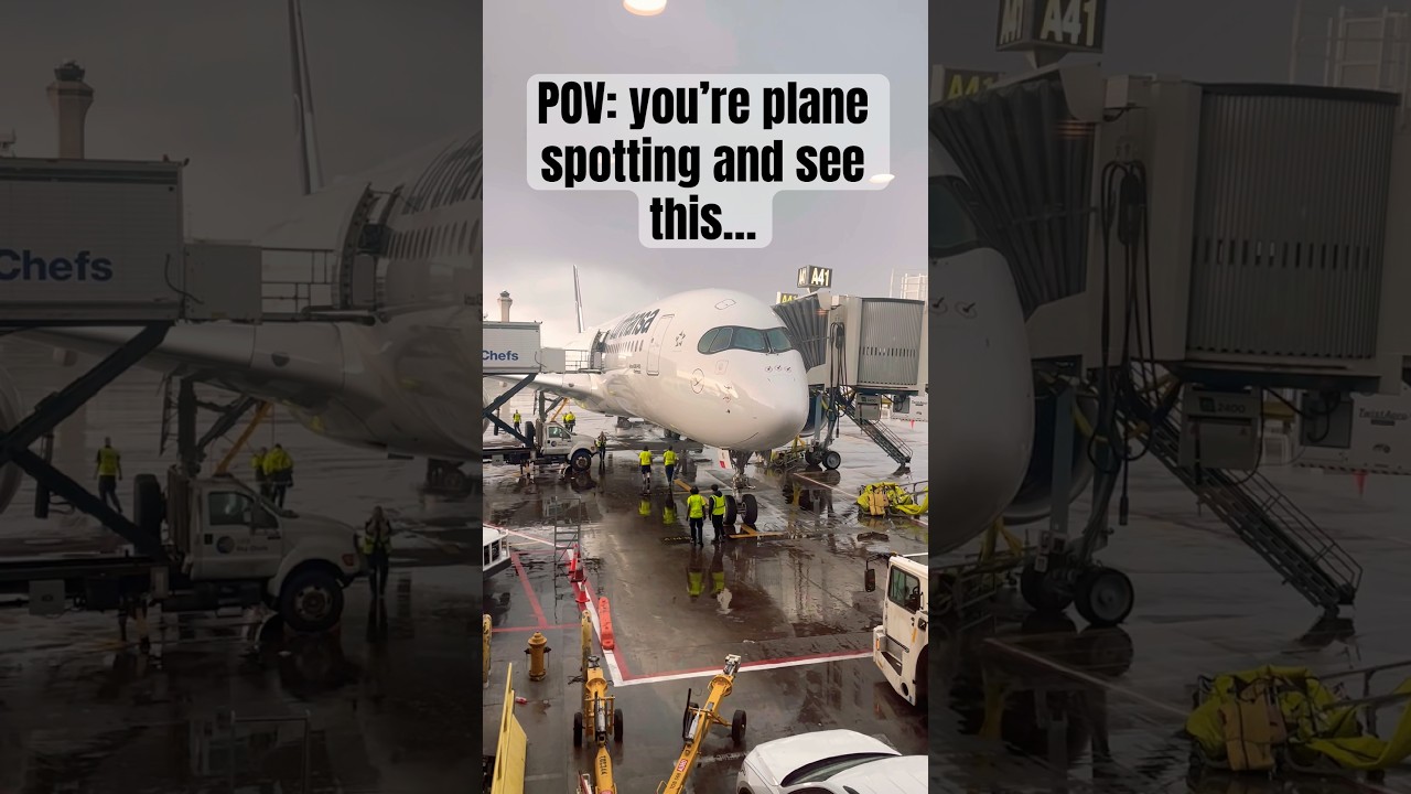 POV: You&rsquo;re Plane Spotting And Meet The Queen 👑✈️ #aviation #planespotting #boeing747 #avgeek
