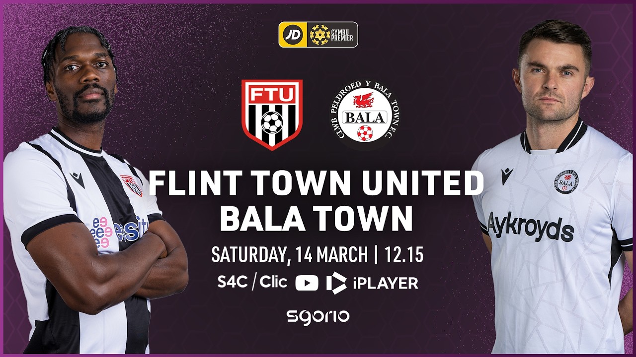 LIVE FOOTBALL: Flint Town United v Bala Town | English Language Commentary | JD Cymru Premier
