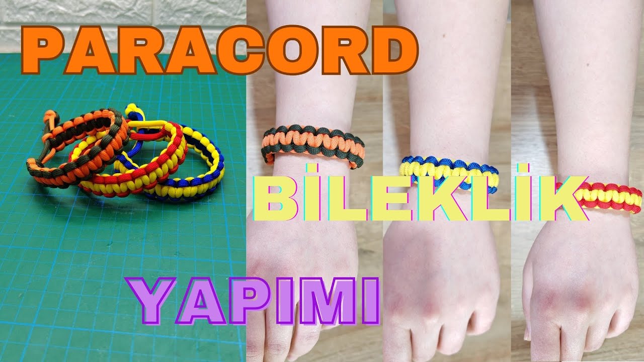 BASİT MALZEMELERLE PARACORD BİLEKLİK YAPIMI #DİY #HOBBY #PARACORD
