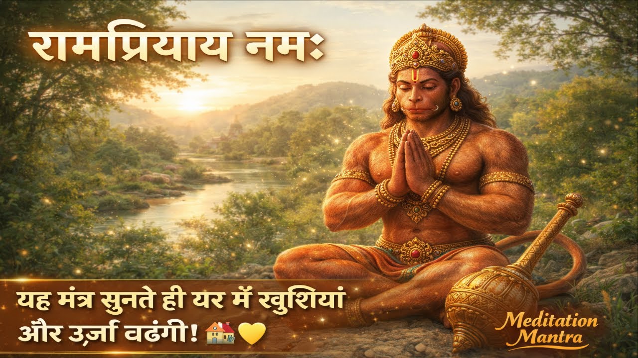 रामप्रियाय नमः | Rampriyaya Namah | Lord Hanuman Mantra Meditation Music