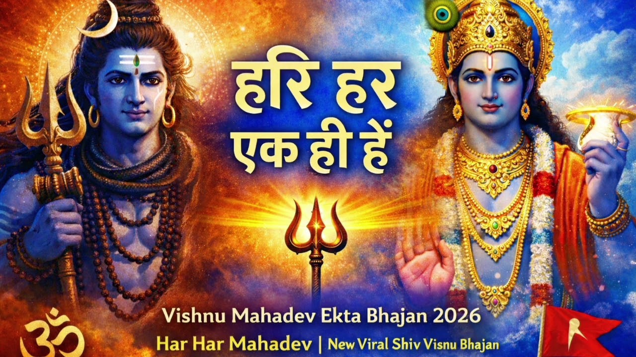 हरि हर एक ही हैं | Vishnu Mahadev Ekta Bhajan 2026 | Har Har Mahadev | New Viral Shiv Vishnu 