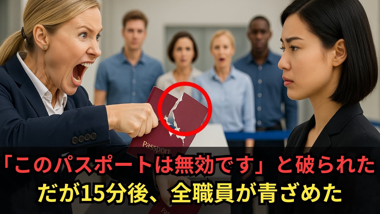 「このパスポートは使えません」と破った空港職員──15分後、日本人女性の正体に気づいた空港中が凍りついた