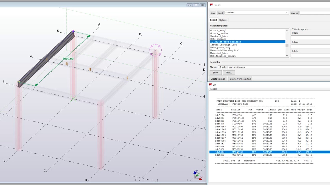 Tekla Tip - Using ID in Reports