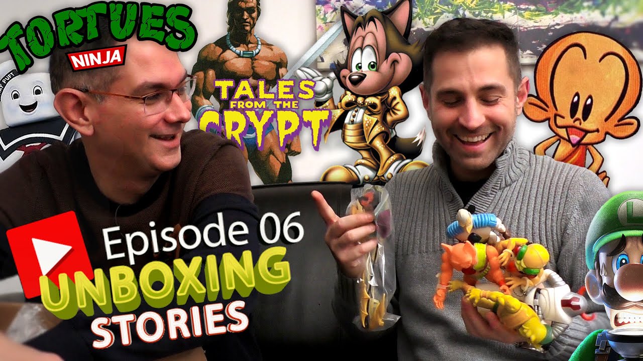 UNBOXING STORIES 06 - N64 - PC Genjin - Tortues Ninja - Luigi Mansion - Golden Axe - BackinToys