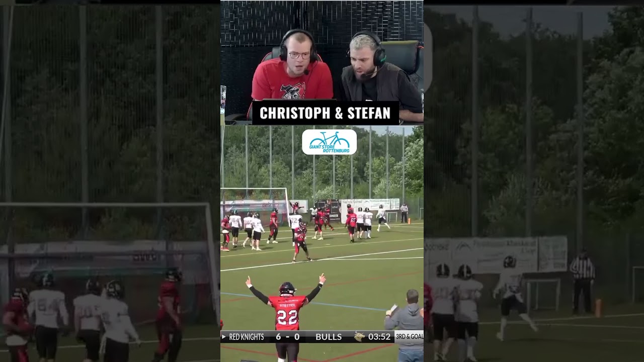 Das kennen wir doch schon! 👀 Der Fake von Quarterback Jeremy Klein und Tobias „Beo“ Lutz marschiert