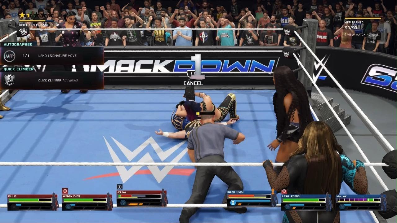 WWE 2K25  NIA JAX,LASH LEGEND AND PIPER NIVEN'S OPEN CHALLENGE