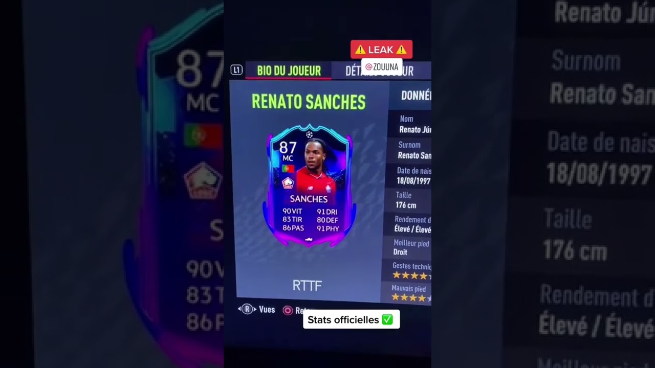 RTTF STATS LEAKED IN FIFA 22 😱🥶