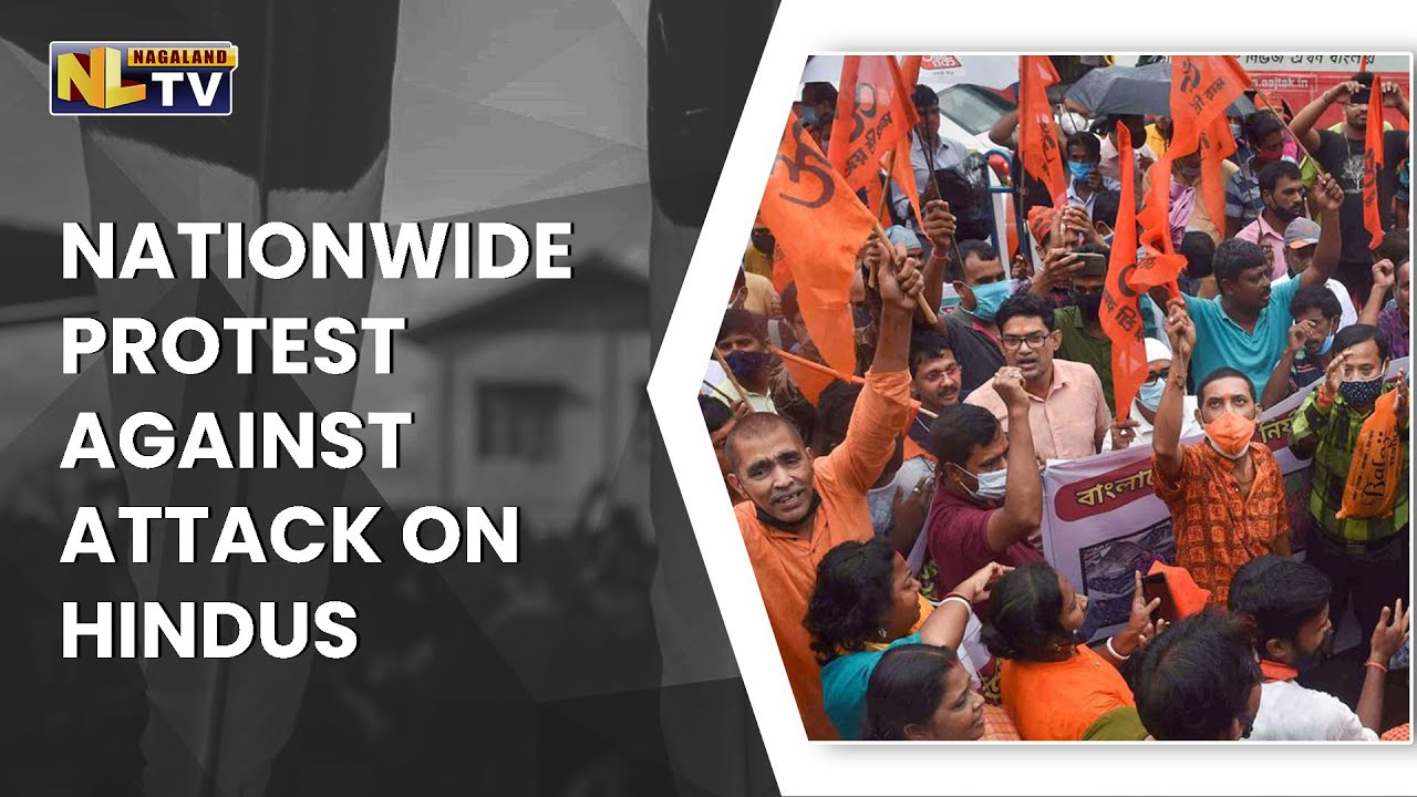 VISHVA HINDU PARISHAD HOLDS NATIONWIDE PROTEST AGAINST ATTACK ON HINDUS IN BANGLADESH