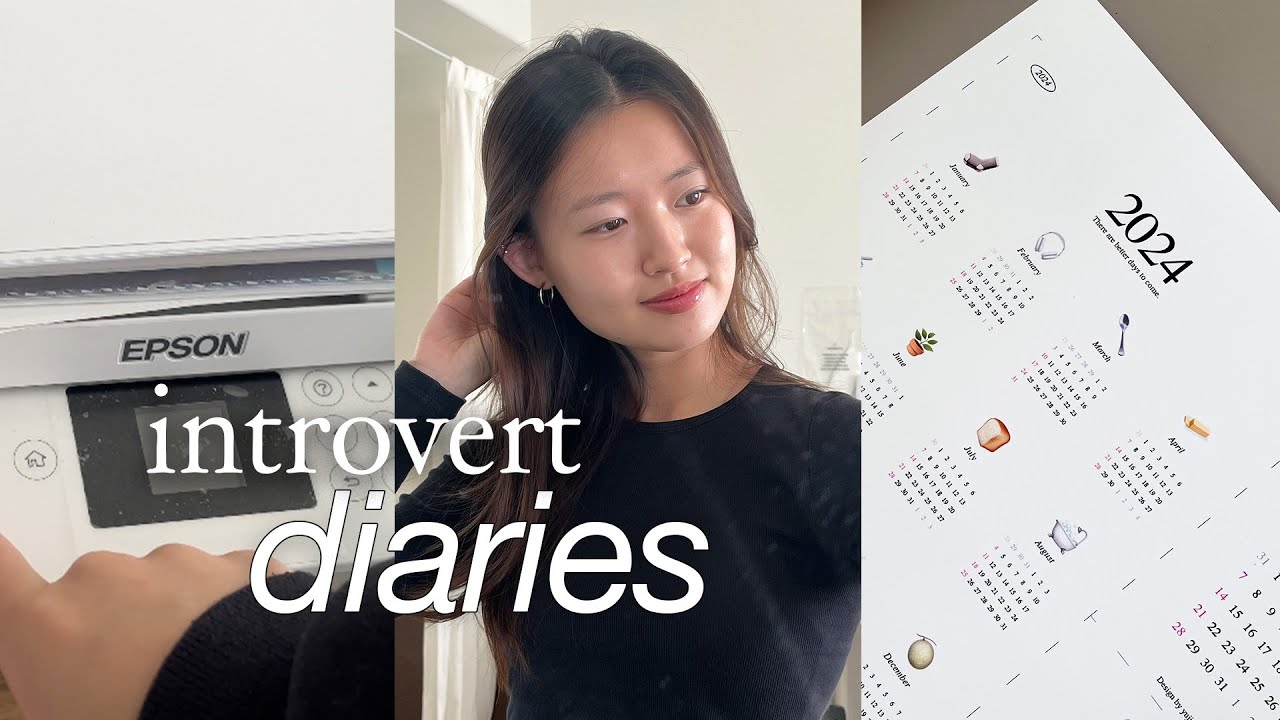 дневники интроверта 🧦 | зимние каникулы, страх вождения, дизайн + создание календарей на 2024 год!