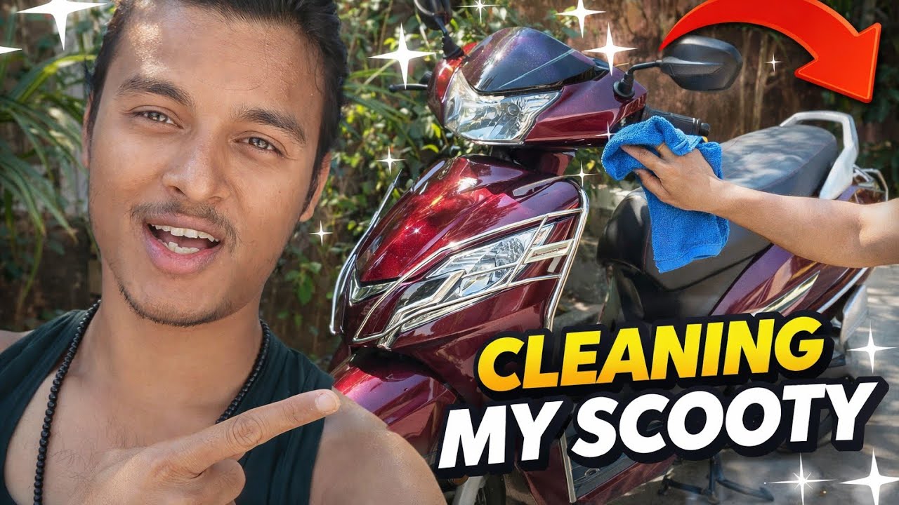 Before & After Scooty Cleaning | Amazing Shine 😲✨ @bmixv 