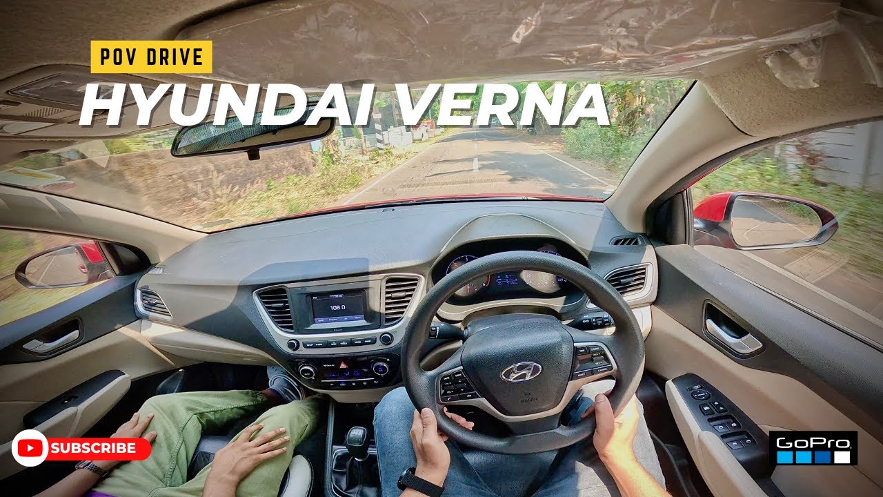 POV Drive | Hyundai Verna 1.6 CRDi EX | Diesel Manual | Luxury Sedan | Kerala road | GoPro | Jonnxoo