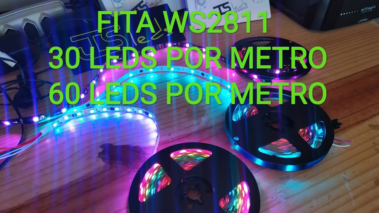 Fita digital enderesavel Ws2811 diferenças.