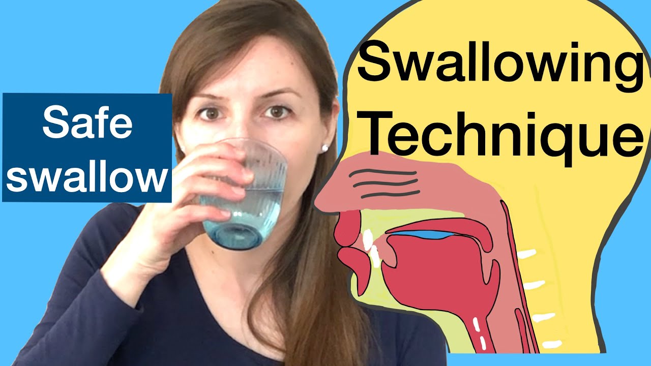 SWALLOWING TECHNIQUE for a SAFE SWALLOW, Prevent aspiration, Swallowing disorders
