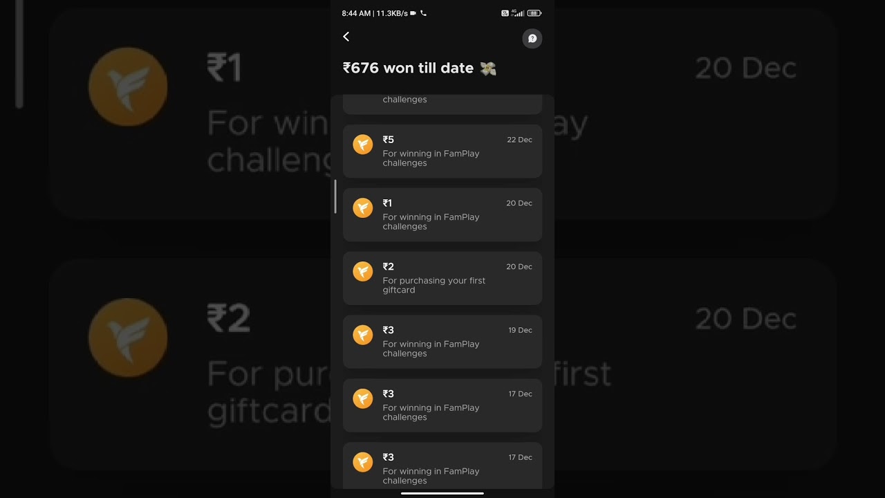 earn free money from fampay i have earn 700 #fampay #famcoins