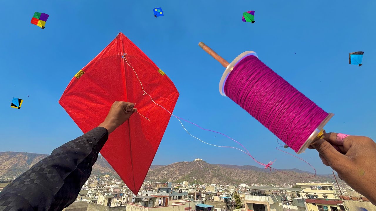 Kite Flying On Basant Panchami 2026 & kite fighting | kite cutting | kite festival | kite 