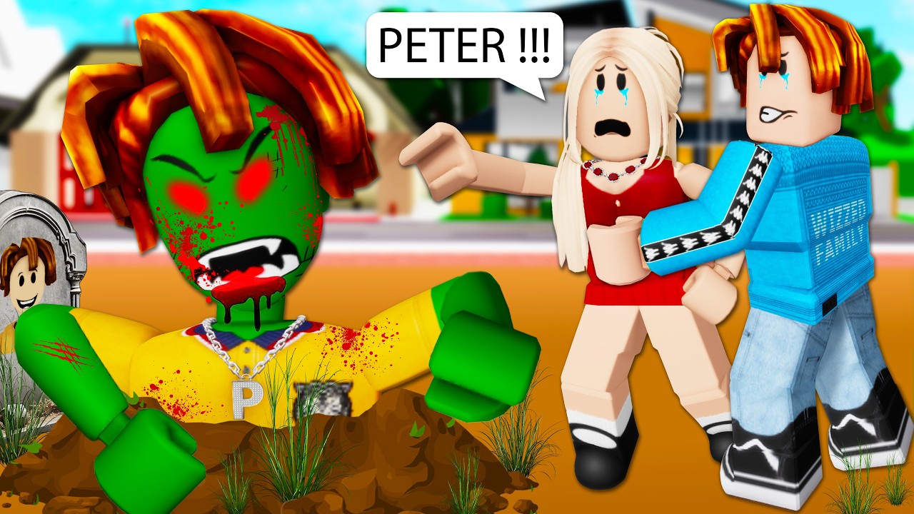 ROBLOX Brookhaven 🏡RP - FUNNY MOMENTS: Peter Resurrected Zombie | Roblox Idol
