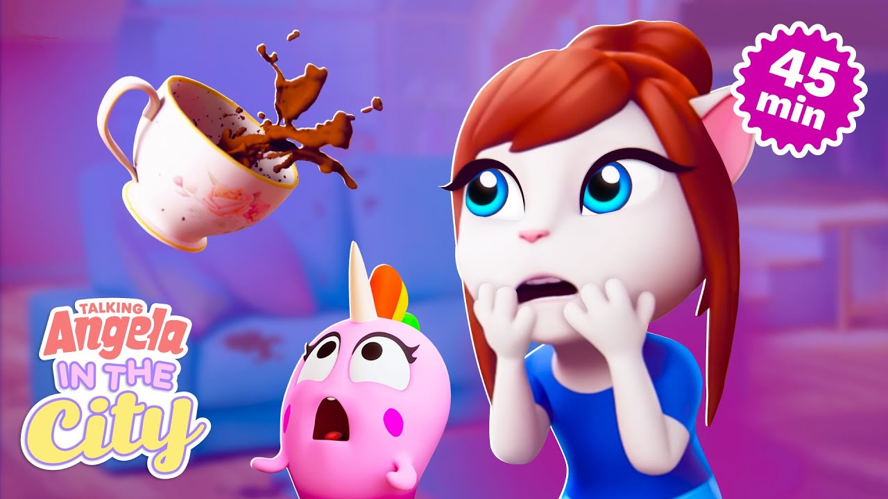 Best FAIL Moments 🙊🤣 Talking Angela: In The City Cartoon Compilation