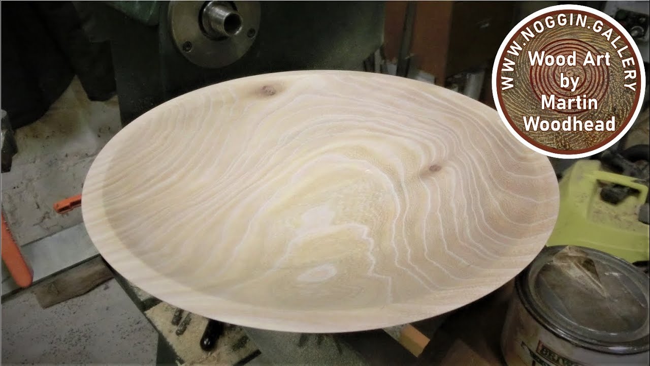 WOODTURNING - LIMED ELM BOWL
