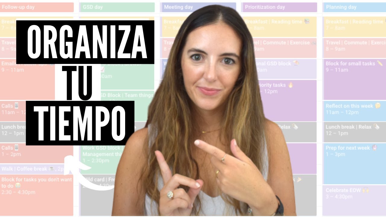 CÓMO TENER TIEMPO para TODO✨ | Método Time-blocking ⏰