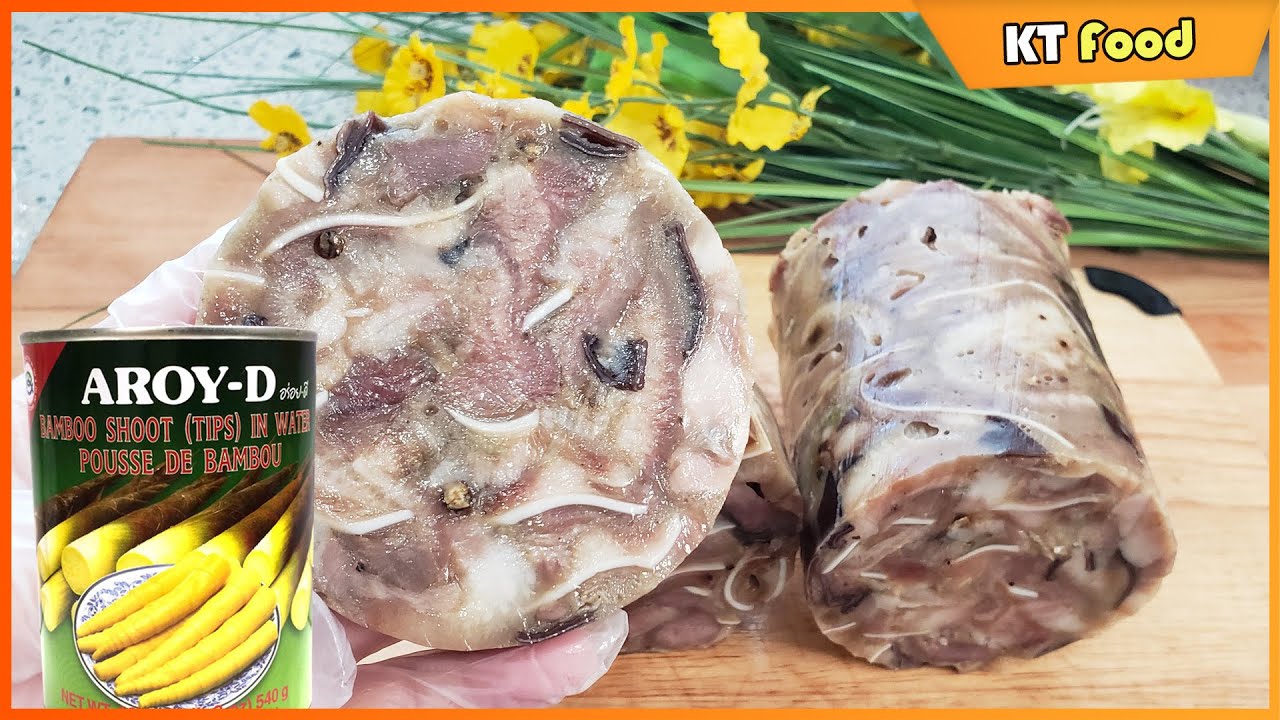 GI&Ograve; THỦ Dai Gi&ograve;n L&agrave;m Bằng Lon Măng Kh&ocirc;ng Cần Khu&ocirc;n - M&oacute;n Ngon Ng&agrave;y Tết - Vietnamese Head Cheese
