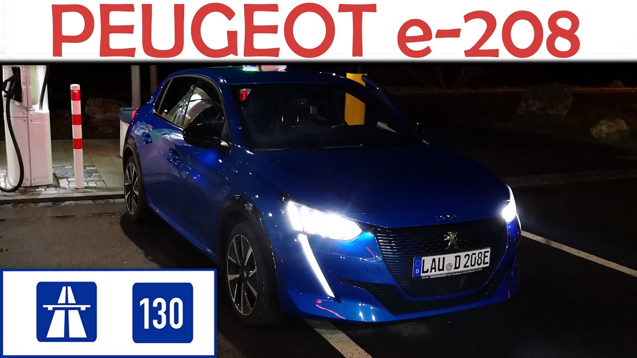 Peugeot e-208🔍 wird die Autobahn sein neues Einsatzgebiet?