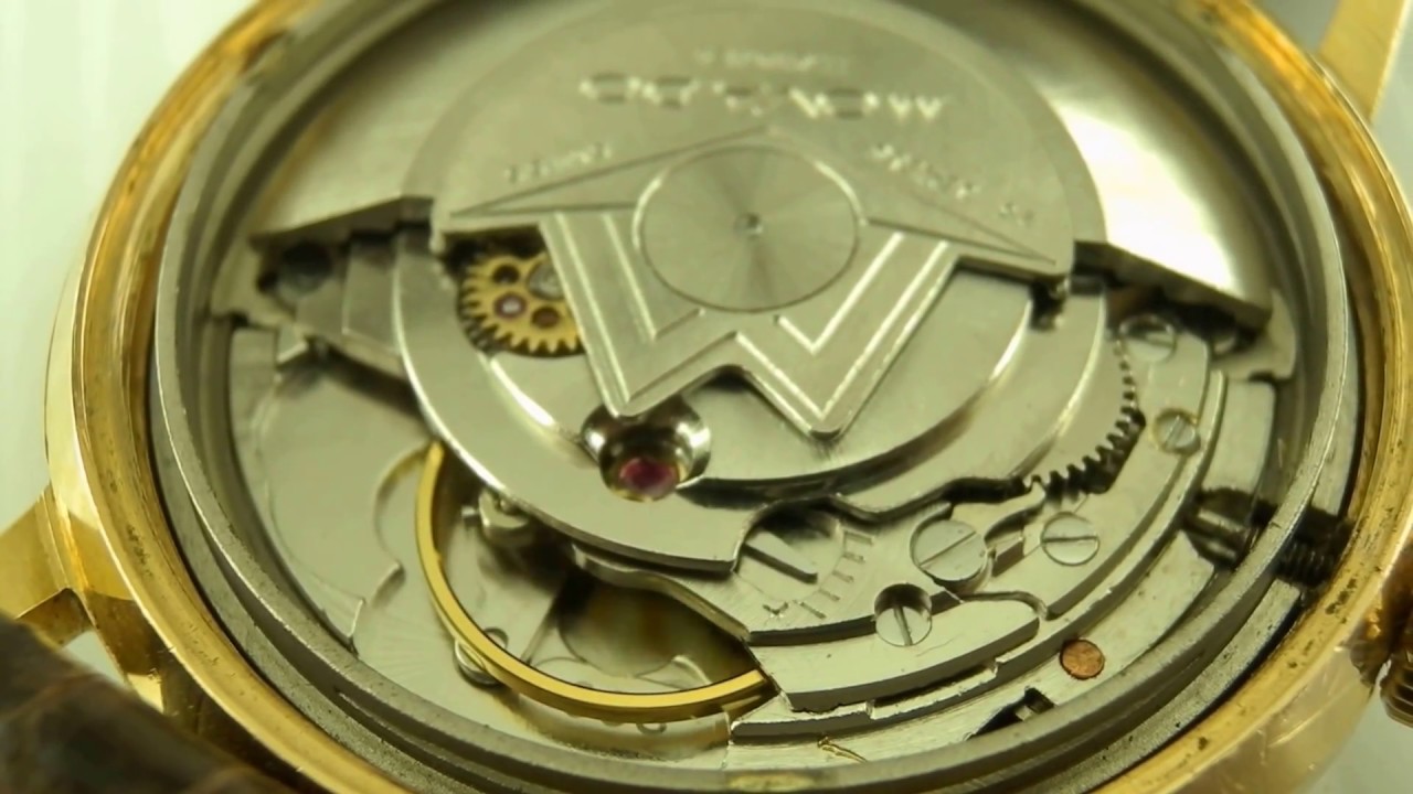 Movado Tempo-Matic Watch movement cal.608 running.