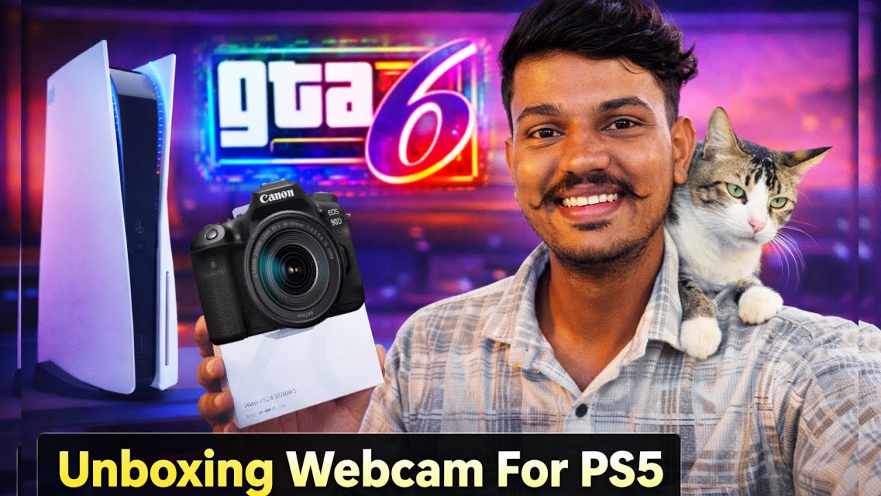 Unboxing My New Webcam For Gameplay Recording 😍 Ready for GTA 6 on PS5 🥹