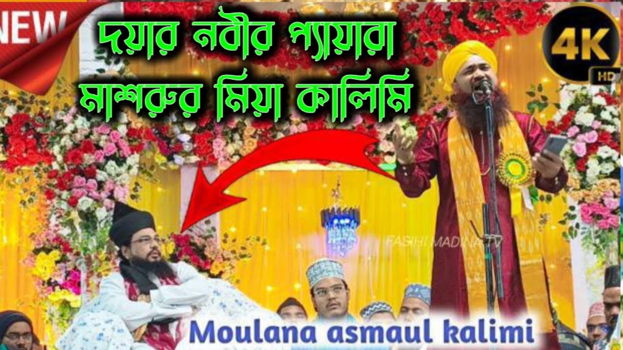 দয়ার নবীর প্যায়ারা মাশরুর মিয়া কালিমি |Maulana Asmaul Kalimi | Kamtulpara Jalsa#naat #tranding 