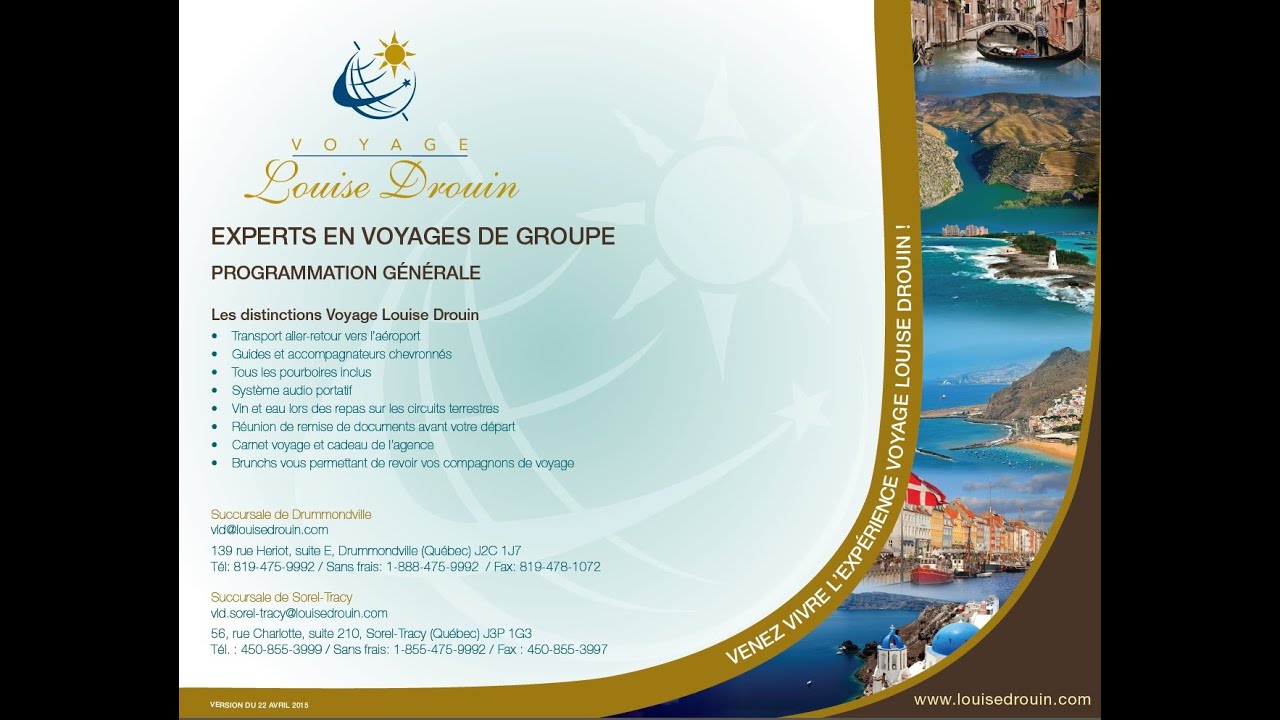 Programmation g&eacute;n&eacute;rale de Voyage Louise Drouin