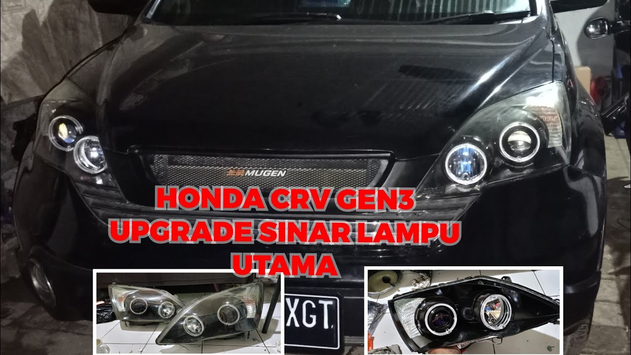 lagi lagi lampu Honda CRV GEN3 ga terang. upgrade biled projector 3 inci #hondacrv