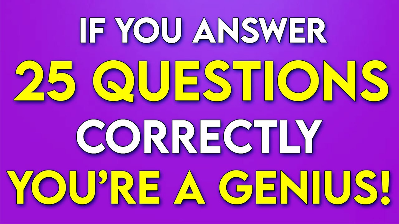 You Have GENIUS LEVEL IQ If You Score Higher Than 25! - TOUGH Memory Quiz!