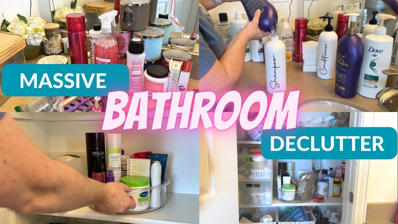 HUGE Bathroom Declutter + Organization