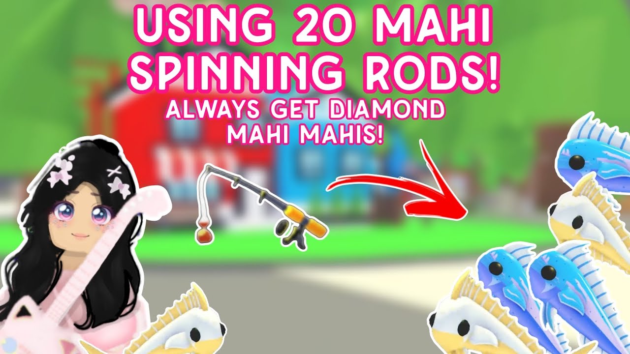 I USED 20 Mahi Mahi Spinning Rods!!🤩🎣What i got is unbelievable!!🤯✨New BEACH PARTY AND SHOP #adoptme