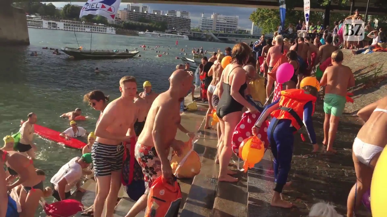 Rheinschwimmen in Basel 2018