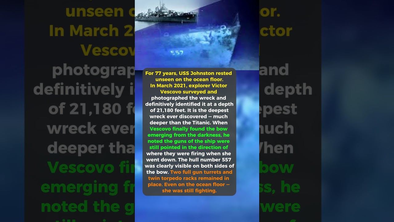 They Found His Ship 4 Miles Underwater &mdash; The Guns Were Still Aimed At The Enemy  #wwii #history
