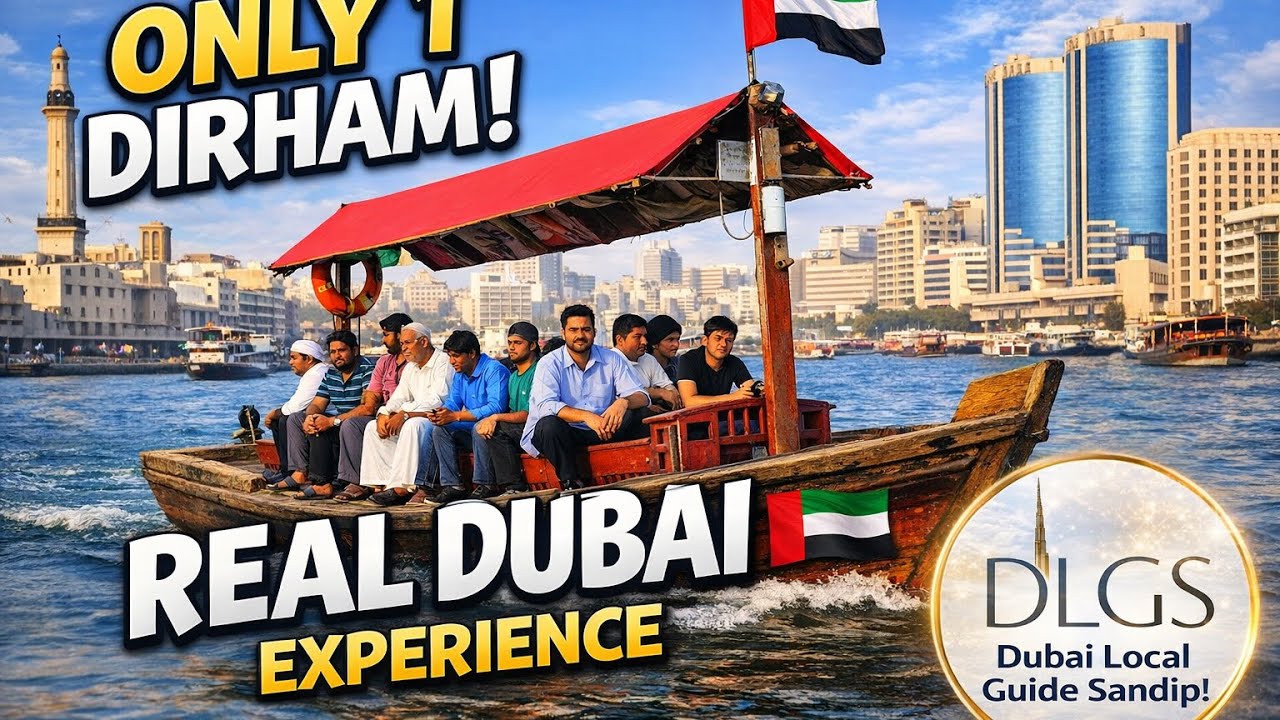 Old Dubai’s Best Experience for Just 1 Dirham | Traditional Abra Boat Ride