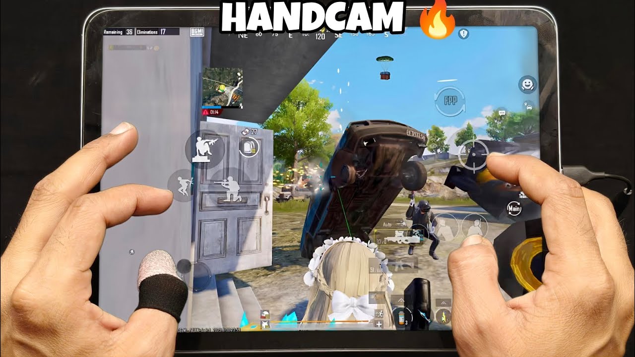 iPad 11th generation bgmi test 🔥 HDR + 60 FPS  BGMI HANDCAM gameplay / Best sensitivity BGMI test /