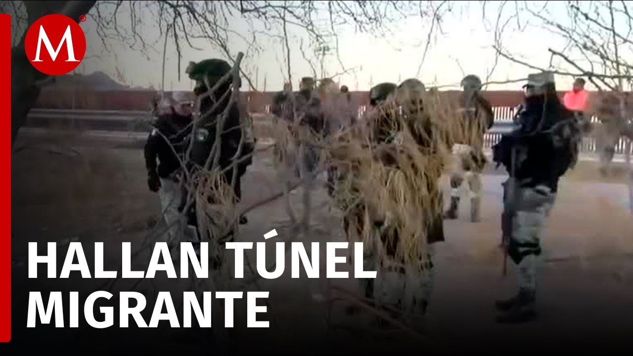 Localizan túnel donde cruzaban migrantes en los límites de Ciudad Juárez y Texas