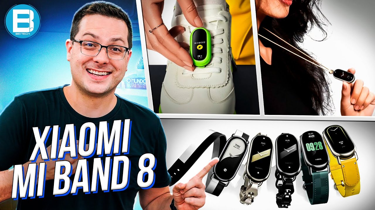 Xiaomi Mi Band 8! dá pra USAR de VÁRIAS FORMAS agora! Ela CHEGOU!